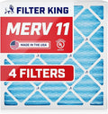 Filter King 12x18x1 Air Filter | 4-PACK | MERV 11 HVAC Pleated A/C Furnace by FilterKing