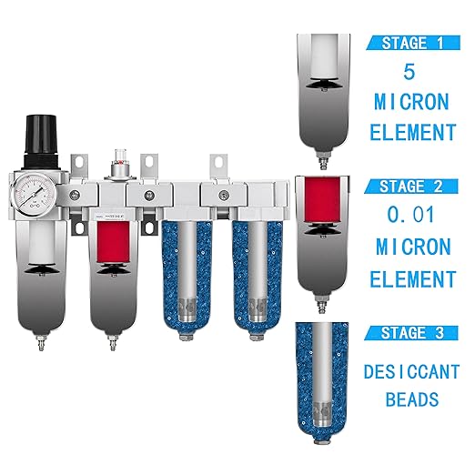 NANPU 1/2" NPT Industrial Grade 4 Stage Air Drying System - Image 5