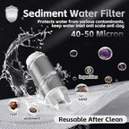 FA22 MINI Brass Sediment Filter, 50 Micron, Reusable Water Filter, Anti Scale - Image 4