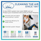 20x20x1 Air Filter MERV 8 TRION Air Bear Pleated HVAC Air Filters Replacement - Image 7