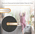 Premium Charcoal Activated Carbon Fiber Replacement Air Filter - Image 3