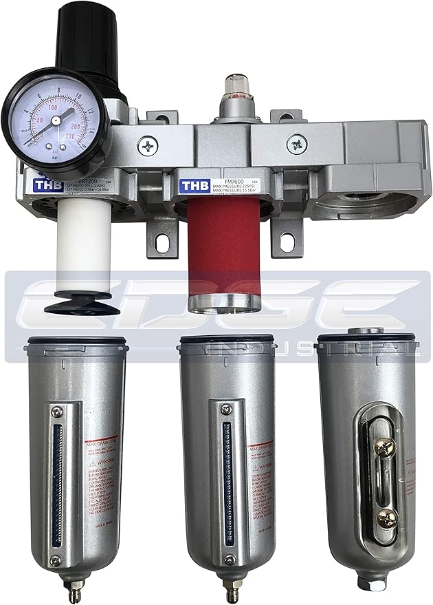 3 STAGE, HEAVY DUTY INDUSTRIAL GRADE FILTER REGULATOR COALESCING DESICCANT - Image 3