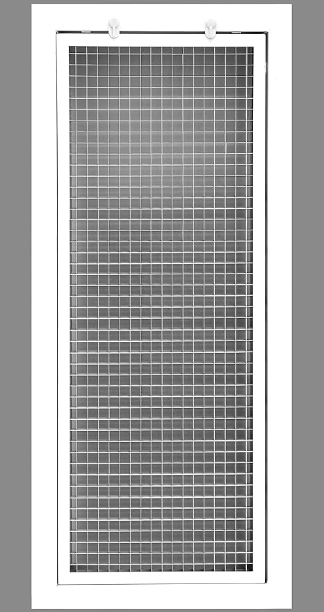 HVAC Premium 8" x 34" Cube Core Eggcrate Return Air Filter Grille by HVACPremium