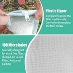 AQUANEAT Aquarium Filter Media Bags 15pcs Fish Tank Extra Fine 100 Micron Mesh - Image 4