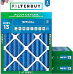 Filterbuy 18x20x4 Air Filter MERV 13 Optimal Smoke & Allergy Defense, by Filterbuy