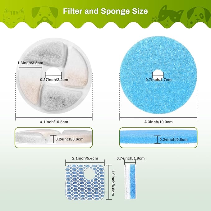 5 Set Cat Water Fountain Filter Replacement - Image 7