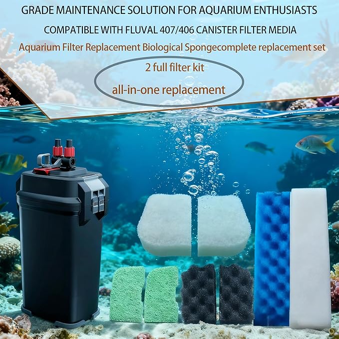 42 Pack Filter Media Kit for Fluval 406/407 Canister Filters - Image 2