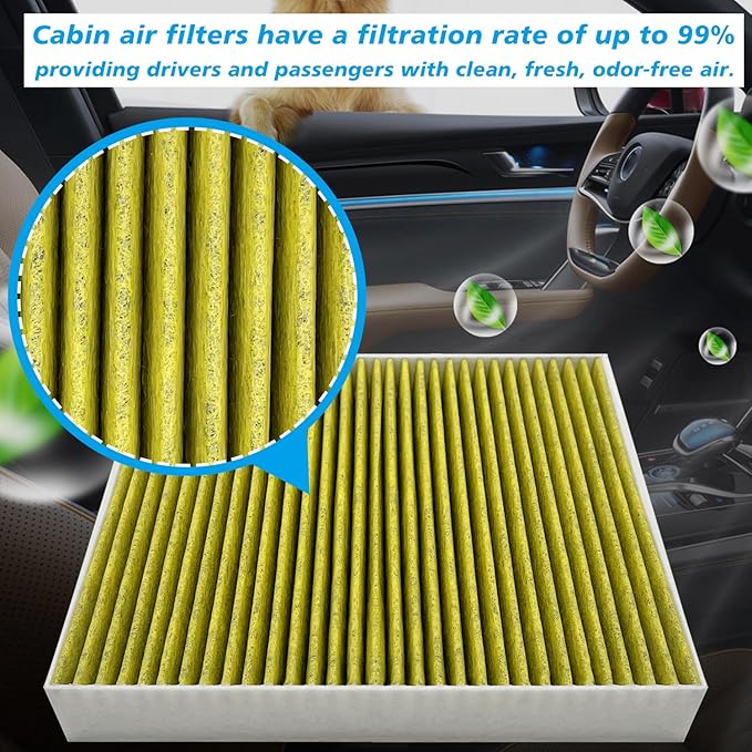 Cabin Air Filter JM190 Fit for Cascada 2016-19, Encore 2013-22, Regal 2011-17 - Image 2