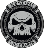 Kustom Cycle Parts Black and Grey American Flag Plastic Air Cleaner Console - Image 5