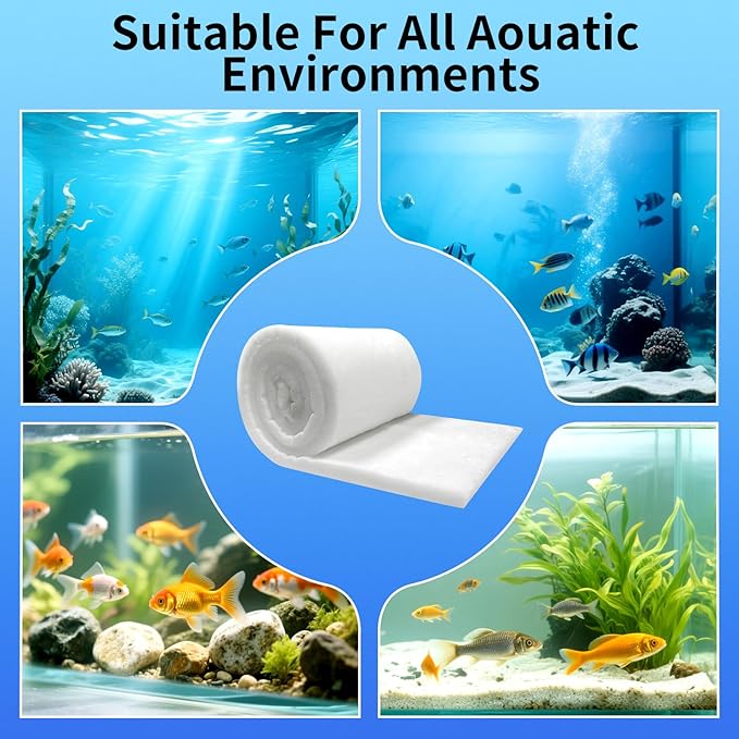 Aquarium Filter Floss 12"x72"x1" Thick Multi-Layer Filter Floss - Image 4