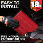 K&N Engine Air Filter:Long Life 18, 000 Mile Replacement AirFilter:Compatible - Image 4