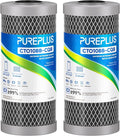 PUREPLUS 5 Micron 10" x 4.5" Whole House Activated Carbon Water Filter by PUREPLUS