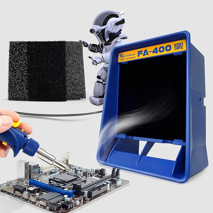 Antidious Fume Extractor Anti-ESD Solder Smoke Absorber Portable Filter by Antidious