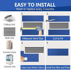 Reusable Air Filter 20x30x0.5, 2 Packs Cut to Fit Furnace Filters, MERV 6 - Image 6