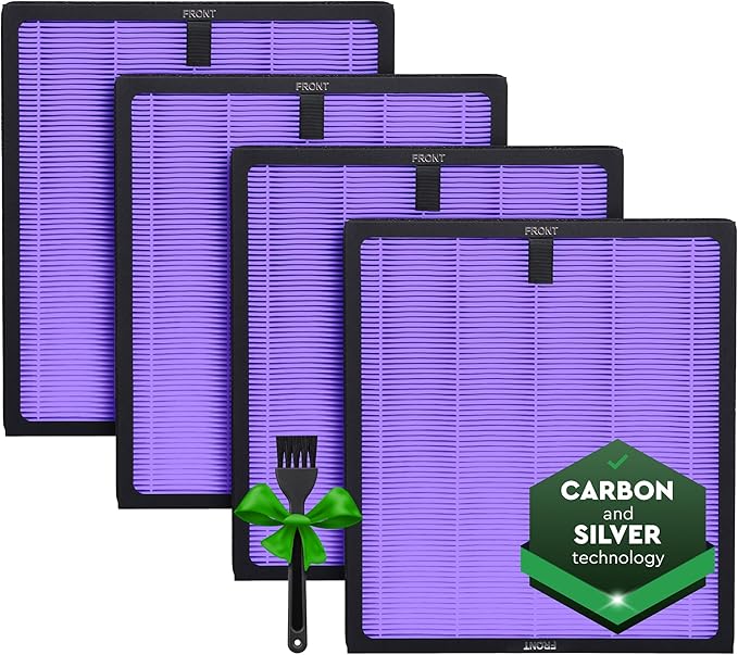 4 Pack Purple HY4866 Replacement Filters – Compatible by Unknown