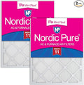 Nordic Pure 24x24x1 Tru Mini Pleat MERV 11 AC Furnace Air Filters – 2.5X More by NordicPure