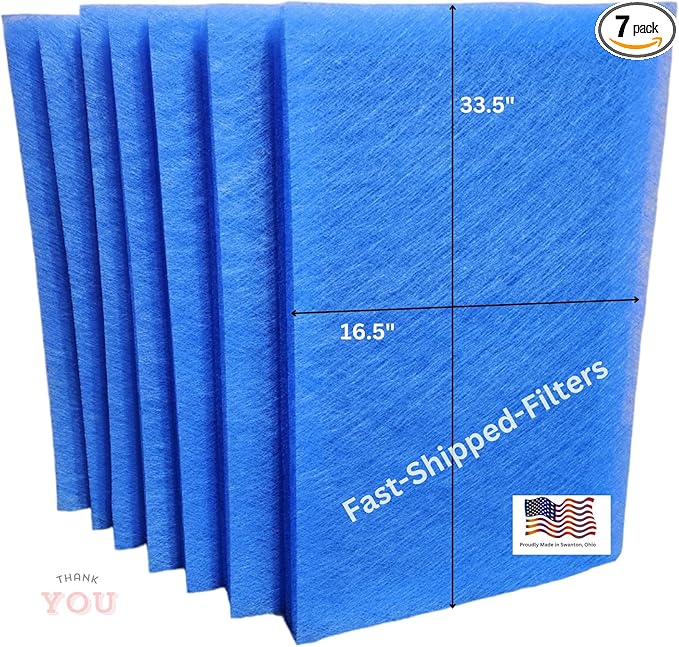 Fast-Shipped-Filters 7 Pack 18x36 Replacement Filter Pads Compatible by Unknown