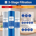 HQUA WF3-02 3-Stage Free-Standing Whole House Water Filtration System, - Image 3