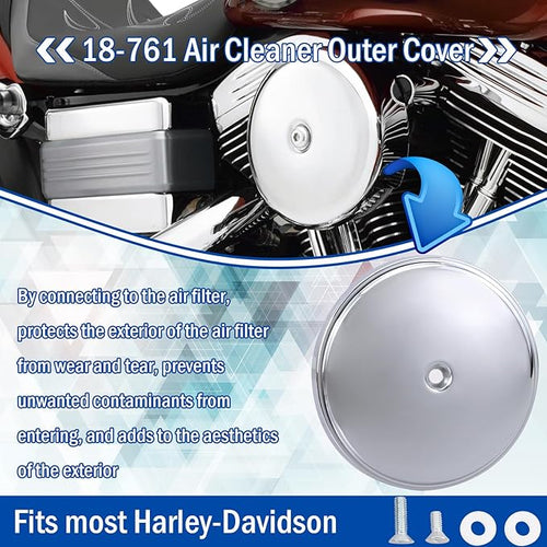 18-760 Air Cleaner Outer Cover for Billet Sucker and Big Sucker Stage, Chrome - Image 2