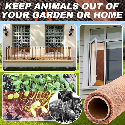 Zonon 99.9% Pure Copper Mesh Screen 36 Inch x 12 ft 16x16 Mesh Copper Roll Wire - Image 4