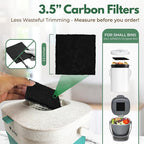 Charcoal Filters for Compost Bucket 3.5 in Square - Image 2