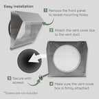 Vent Systems 10" Inch Exhaust Vent Cover - Image 4