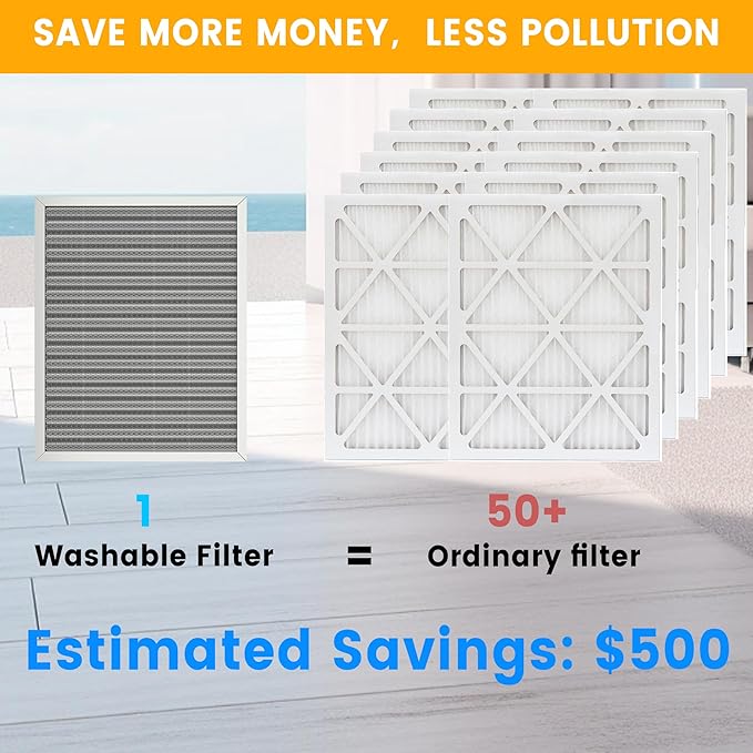 20x24x1 HVAC Furnace Air Filter, Lasts a Lifetime, the Last HVAC Filter You - Image 3