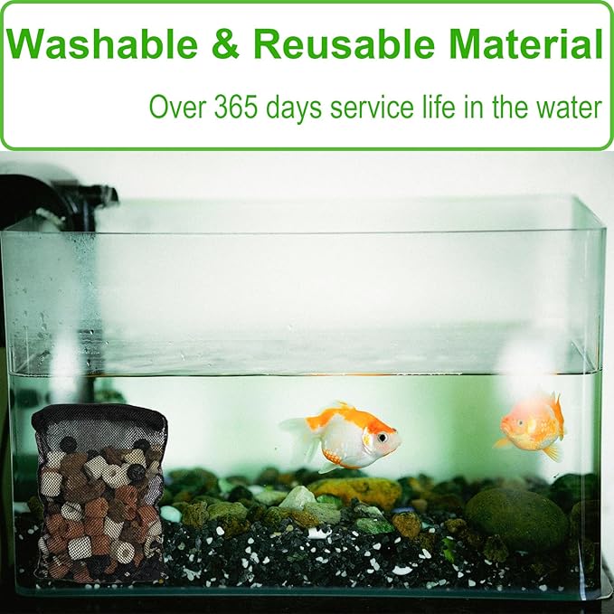 10 Pcs 5.9" x 7.8" Aquarium Filter Media Bags Large, Fish Tank Media Mesh - Image 7