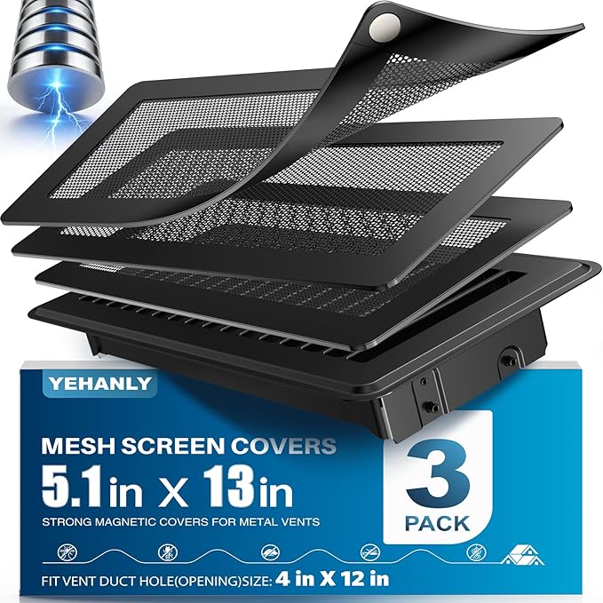 Magnetic Vent Covers with Vent Screen 5.1x13 Inch, Ceiling Air Vents to Block - Image 7