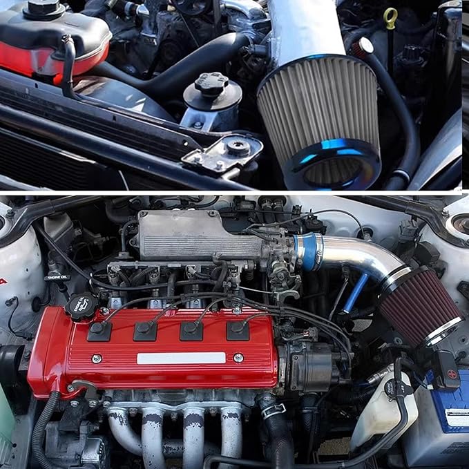 Cold Air Intake Filter High Performance Washable Filter Clamp-On Replacement - Image 7
