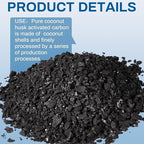 Timgle Bulk Water Air Filter Activated Charcoal Coconut Hull Granular Activated - Image 3