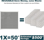 14x20x1 Reusable Air Filter, MERV 8, Permanent Electrostatic Air Filter - Image 4