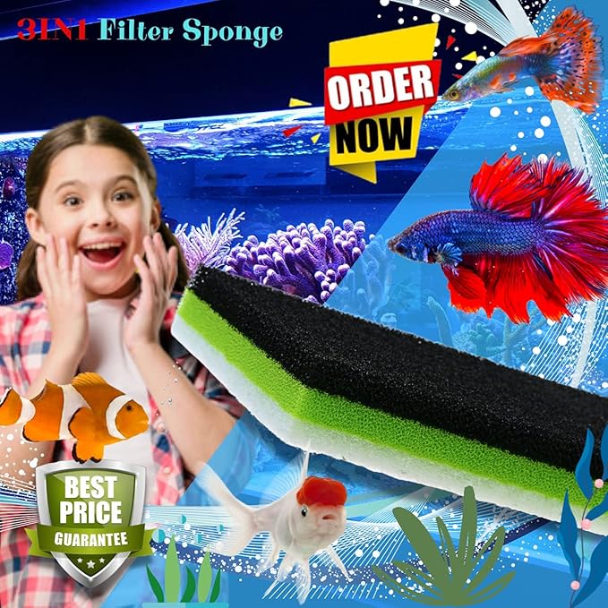 CORISRX 3IN1 Aquarium Filter Sponge Foam Pads - Image 4