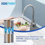 ICEPURE 20" x 2.5" Whole House Water Filter Replacement Combo Kit, Activated - Image 8