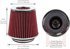 Cartman Clamp-On Engine Air Filter, Fit Intake Tube - Image 2