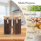 Glass Storage Jars Set Elegant Containers - Image 5