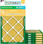 Filterbuy 10x24x1 Air Filter MERV 11 Superior Pet & Allergy Defense, by Filterbuy