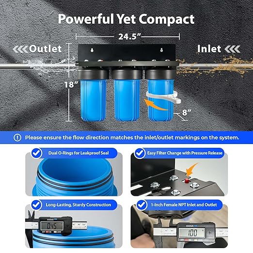 iSpring WGB31B-PF Whole House Water Filter System, SGS-Tested to Remove up to - Image 4