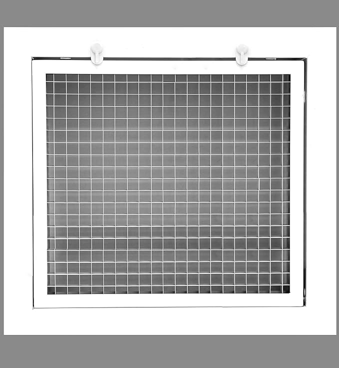 HVAC Premium 10" x 8" Cube Core Eggcrate Return Air Filter Grille by HVACPremium