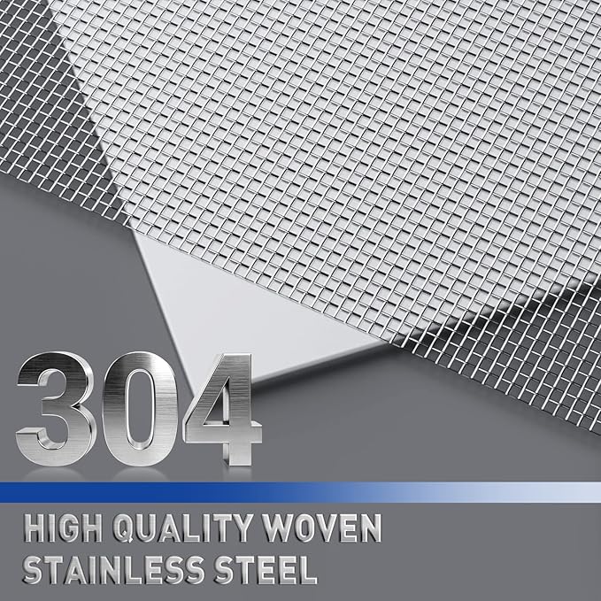 MAGZO 304 Stainless Steel Mesh Screen Roll 47in x 16ft - Image 3