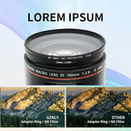 49-52mm Step-Up Ring Adapter, 49mm to 52mm Step Up Filter Ring - Image 5
