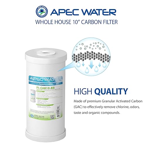 APEC Water Systems CB1-CAB10-BB Whole House Carbon Water Filter - Image 3