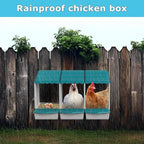 AUTENS Chicken Nesting Boxes, 1 Hole Laying Boxes, 1 Nest Mat, Plastic Roll - Image 6