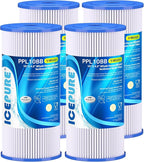 ICEPURE 5 Micron 10" x 4.5" Whole House Sediment Pleated Water Filter by ICEPURE