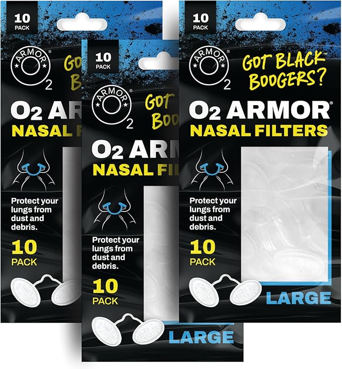 O2 Armor Nose Filters for Welders & Allergies by O2Armor