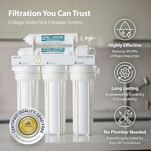 APEC WATER - Reverse Osmosis Water Filter System Essence Series - 5-Stage - Image 2