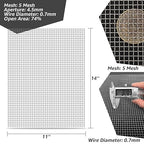 2 Pack 12"x24" Wire Mesh, 5 Mesh Crimped Stainless Steel Mesh, Never Rust - Image 2