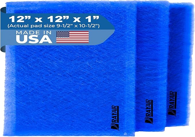 RAYAIR SUPPLY 12x12 Replacement Filter Pads Compatible by RAYAIR+SUPPLY