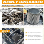 PTNHZ Universal Carbon Fiber 2.5" 63mm High Flow Cold Air Intake Cone Air - Image 6