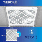 14x14x1 Air Filter MERV 8 MPR 600 4Pack Furnace Filters Pleated HVAC AC Furnace - Image 4
